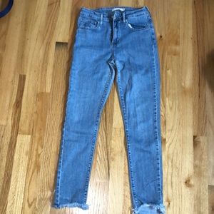Levis high rise skinny jeans